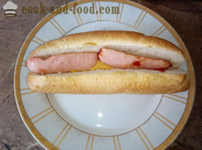 Delicious kuuma koera vorsti ja köögivili - kuidas teha hot dog kodus, samm-sammult retsept fotod