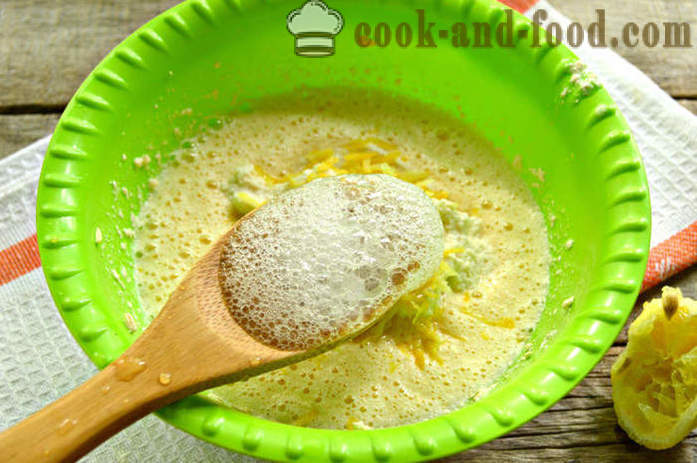 Lemon pirukas manna ja jogurt kuju kook - kuidas teha keefiri mannat, samm-sammult retsept fotod