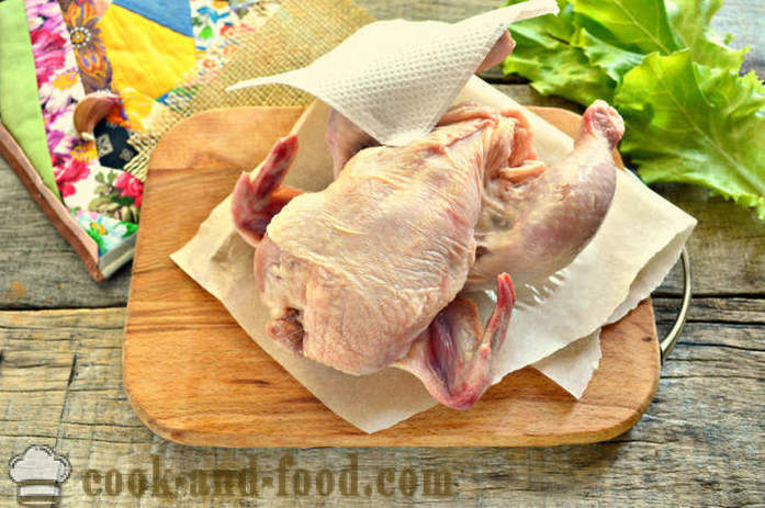 Kana küpsetatud ümbrise täielikult - kuidas küpsetada kana ahju, kus samm-sammult retsept fotod