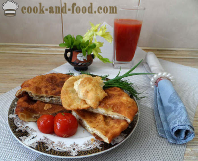 Pirukad liha ja juustu kreeka - kuidas teha küpsetised kodus, samm-sammult retsept fotod