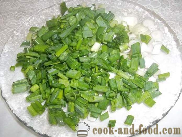 Maitsev salat redis muna ja rohelise sibulaga - kuidas valmistada salat redis, samm-sammult retsept fotod