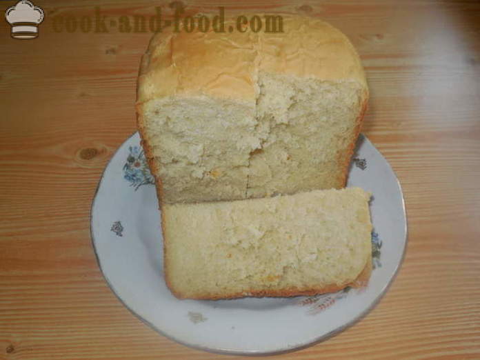 Juust leiba seerumi leiva tegija - kuidas küpsetada leiba leib tegija toorjuustu kohta seerumi, samm-sammult retsept fotod