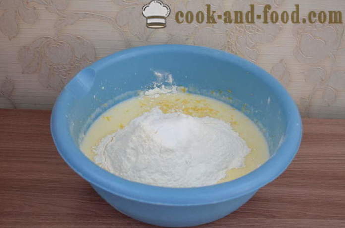Quick kook keefiri ilma täites - kuidas valmistada piimatarrendite kook keefiri ahjus koos samm-sammult retsept fotod