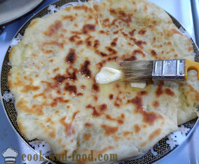 Gozleme Türgi leib liha või juust, rohelised ja kartuli - kuidas kokk Türgi saiakesed, samm-sammult retsept fotod