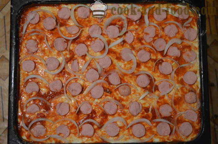 Outdoor pizza pie - kuidas kokk pitsa-pie, samm-sammult retsept fotod