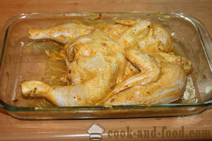 Küpsetatud kana ahju - nagu maitsev küpsetatud kana ahju, kus samm-sammult retsept fotod