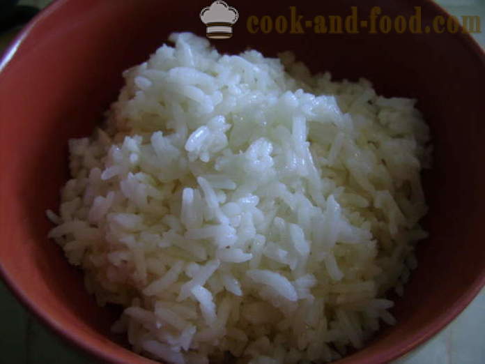 Delicious murenev riisi garneering - kuidas kokk karge riisi garneering Hiina, samm-sammult retsept fotod