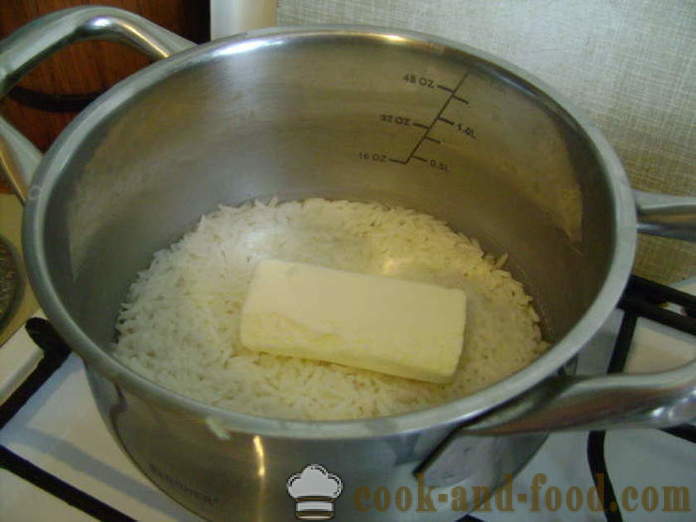Delicious murenev riisi garneering - kuidas kokk karge riisi garneering Hiina, samm-sammult retsept fotod
