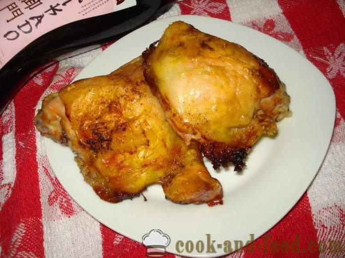 Küpsetatud kana reie- foolium - nagu maitsev küpsetatud kana reie- ahjus koos samm-sammult retsept fotod