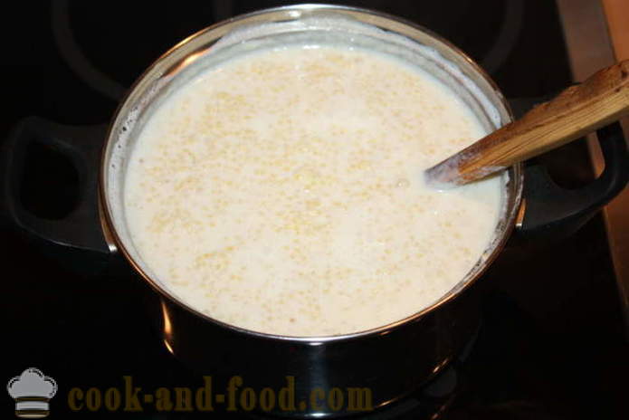 Millet putru piima ja banaan - kuidas kokk hirss putru piimaga korralikult, samm-sammult retsept fotod