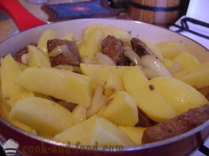 Maksa kartulitega pan - kuidas kokk veisemaks kartulid, samm-sammult retsept fotod