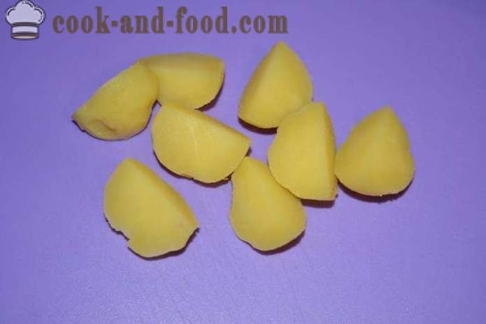 Keedetud kartulid pannil praetud - maitsev roog keedetud kartulid garneering