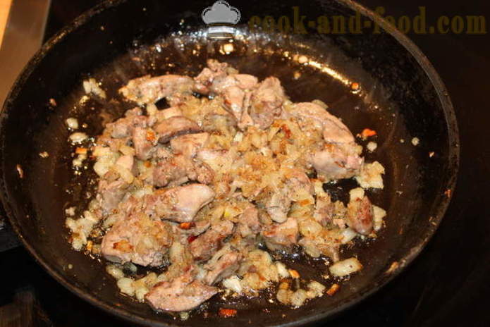 Egg praetud riivsaiaga, täidisega kanamaks - kuidas kokk munad, paneeritud, kus samm-sammult retsept fotod