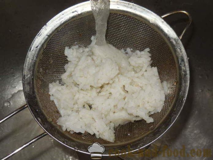 Maksa niidetud kanamaks riisi ja tärklis - kuidas kokk maitsev maksa lippudega, samm-sammult retsept fotod