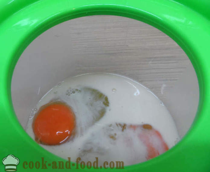 Steam omlett sisse multivarka piima ja köögivili - kuidas kokk munapuder paar koos samm-sammult retsept fotod