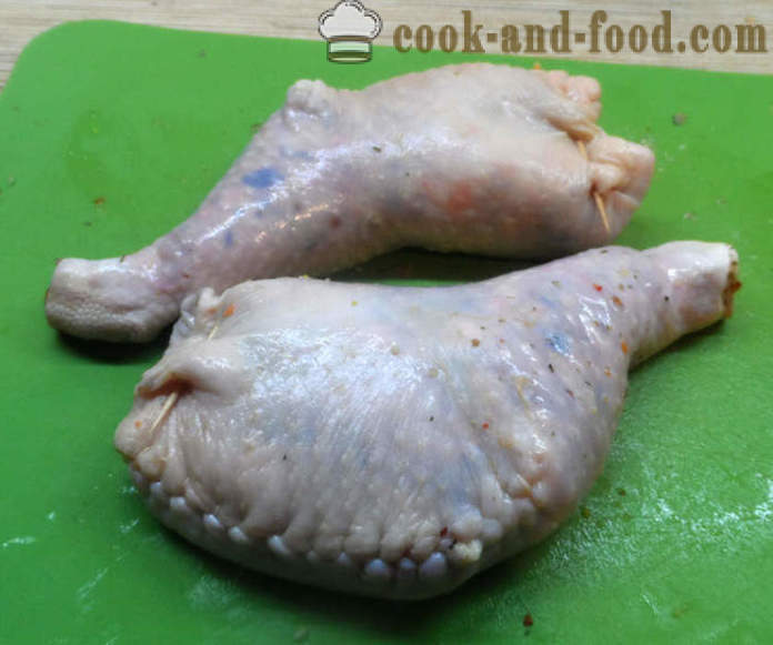 Täidetud kana jalad - kuidas kokk täidisega kana jalad, samm-sammult retsept fotod