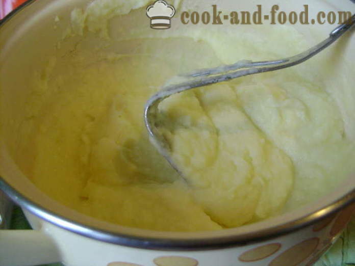 Kartulipuder piima - kuidas kokk kartulipüree, samm-sammult retsept fotod