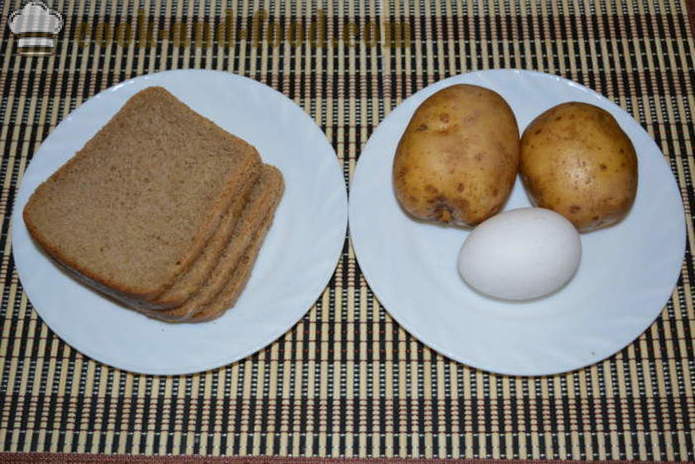 Kuumad võileivad riivitud toores kartul - kuidas teha kuuma võileibu pan, samm-sammult retsept fotod