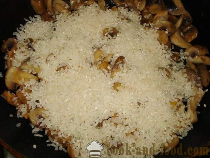 Seenerisotto seente - kuidas kokk risotto kodus, samm-sammult retsept fotod