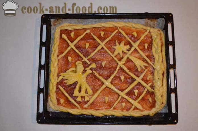 Delicious Christmas kook õuna moos ahjus - kuidas valmistada Christmas kook moosiga koos samm-sammult retsept fotod