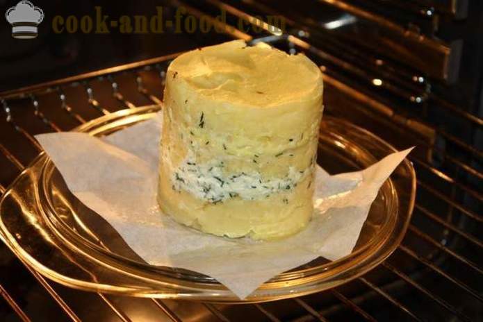 Layer kartulid küpsetatud juustu ahjus - nagu ahjukartulid juustuga ahjus koos samm-sammult retsept fotod