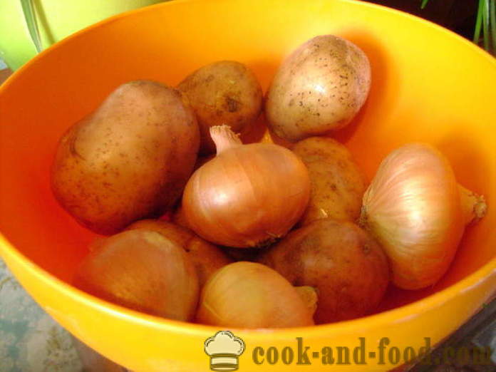 Pärmi pirukas kartulid ja seened - kuidas kokk pirukas seente ja kartulitega, mille samm-sammult retsept fotod