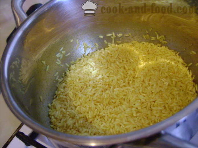 Keedetud riis kurkum - kuidas kokk riisi kurkum, samm-sammult retsept fotod