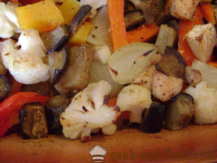 Kanafilee köögivilja ahjus - kuidas kokk kana juurviljadega, samm-sammult retsept fotod