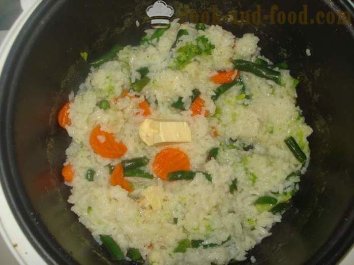 Riis köögiviljade multivarka - kuidas kokk riisi aedviljadega multivarka, samm-sammult retsept fotod