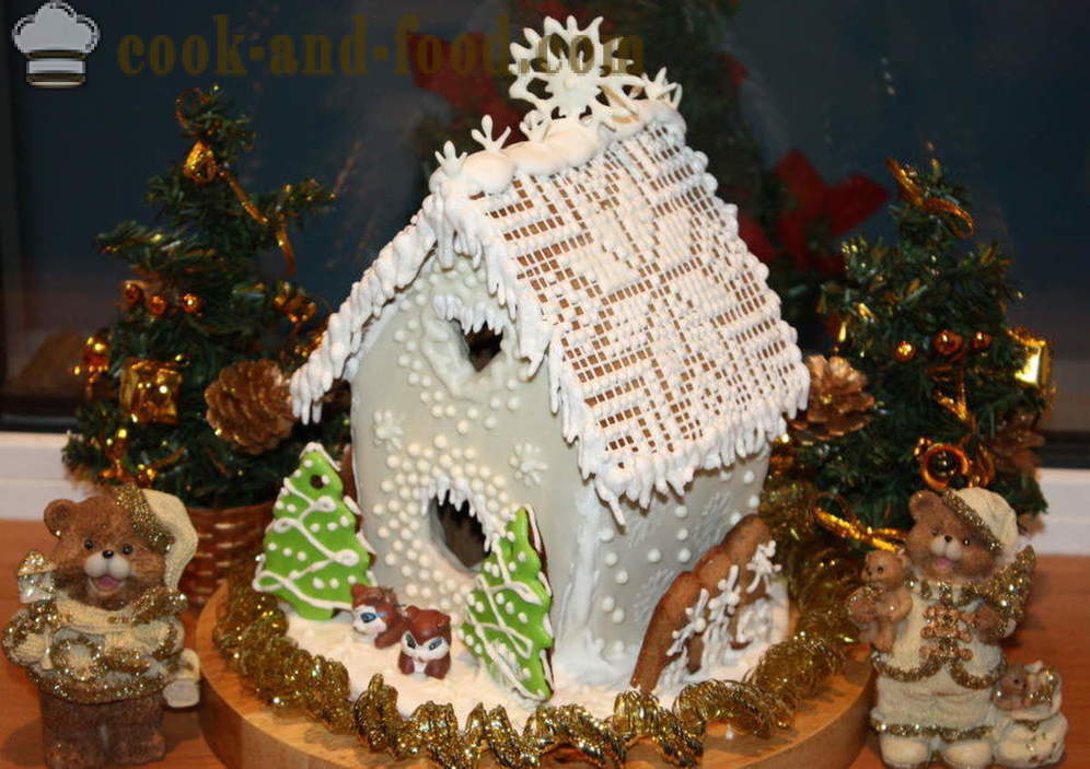 Jõulud piparkoogi maja oma kätega - nagu kuidas küpsetada piparkooke maja kodus aastavahetus, samm-sammult retsept fotod