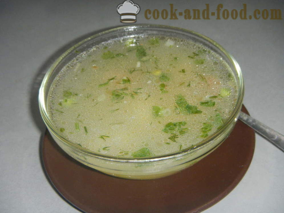 Kanasupp hernestega - kuidas kokk supp herneste külmutatud või värske, koos samm-sammult retsept fotod