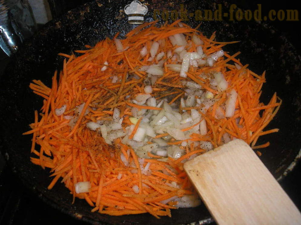 Salat friikartulite ja vorsti - kuidas teha kartulisalat, samm-sammult retsept fotod