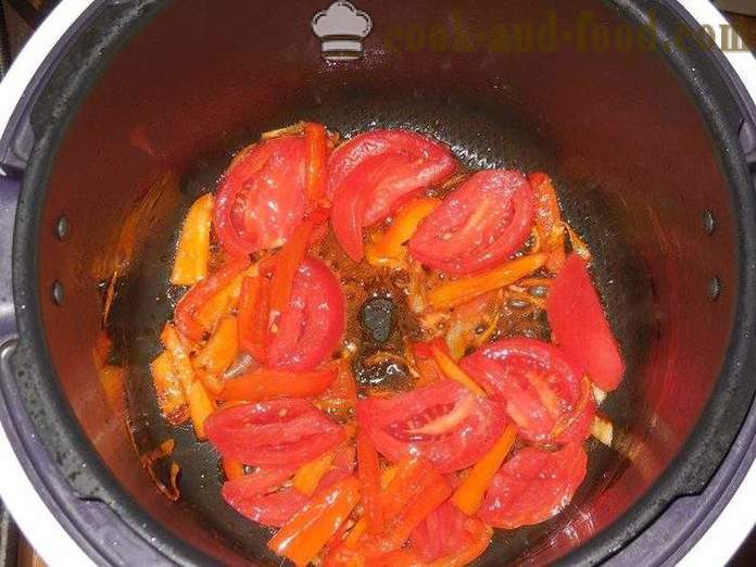 Omlett tomatid multivarka - kuidas kokk omlett multivarka, samm-sammult retsept fotod