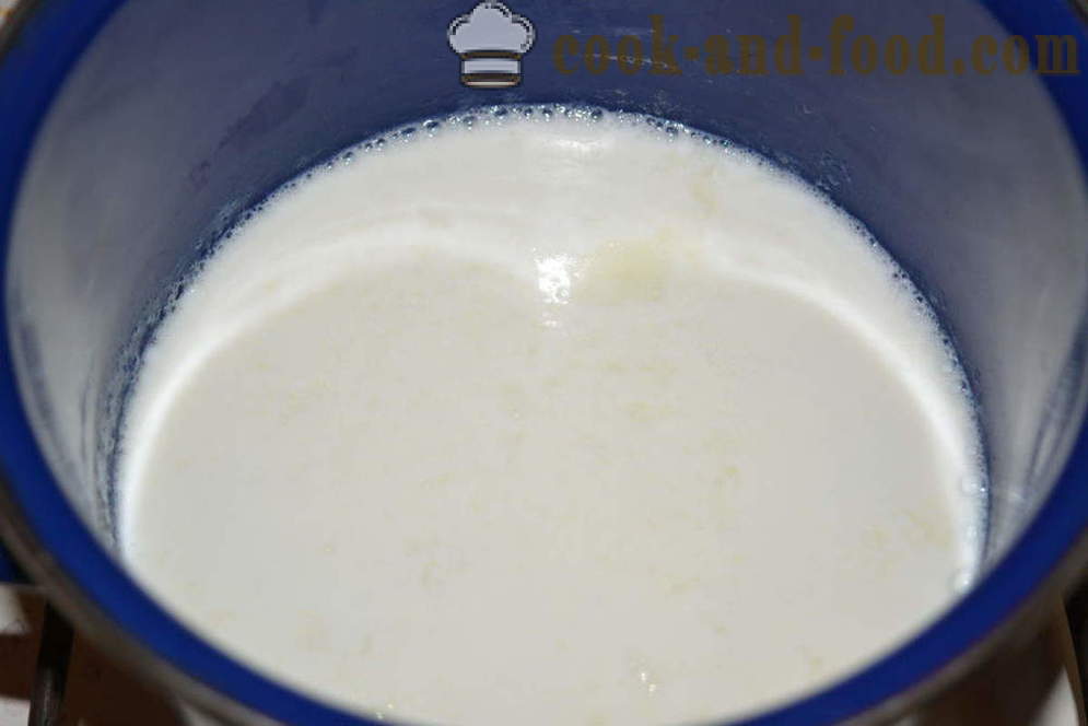 Piim graanulid lastele - kuidas pruulida piima nuudlid pannil, samm-sammult retsept fotod