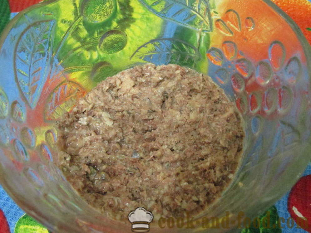 Mimosa salat konserveeritud ja töödeldud juust - kuidas valmistada salat Mimosa Canned ilma õli, samm-sammult retsept fotod