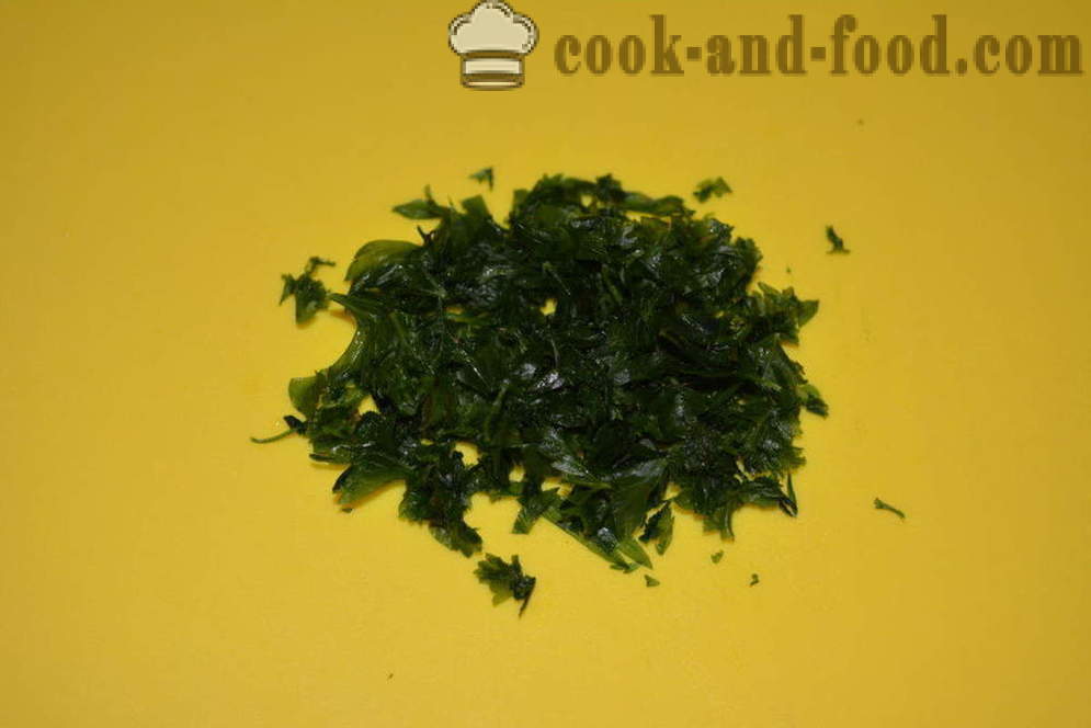 Salat marineeritud ja hernestega kiire - kuidas kokk maitsev salat marineeritud kurgid ja herned, samm-sammult retsept fotod