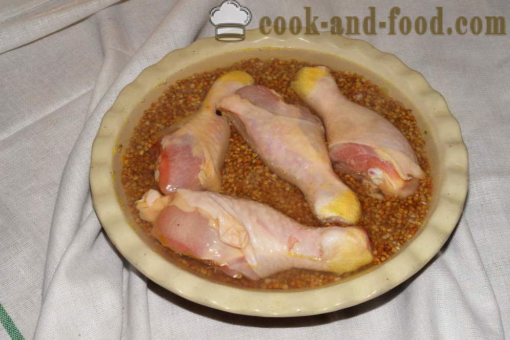 Tatar küpsetatud kana ahju - kuidas kokk kana tatar ahjus koos samm-sammult retsept fotod