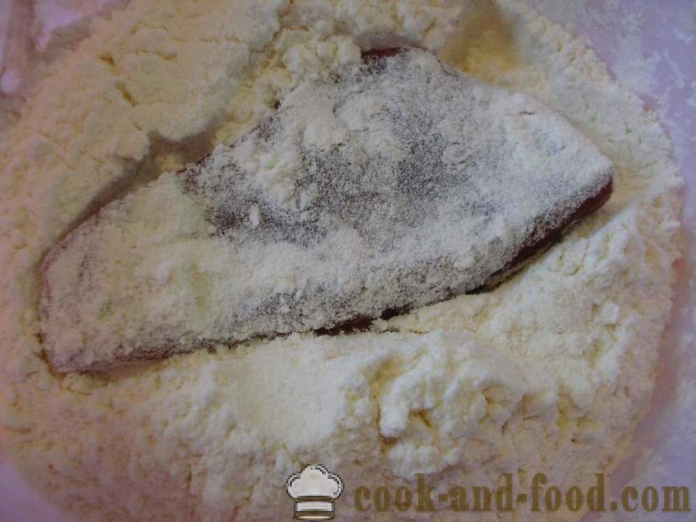 Veisemaks hautatud koorekastmes juustuga - kuidas kokk veiseliha maksa hapukoor, samm-sammult retsept fotod