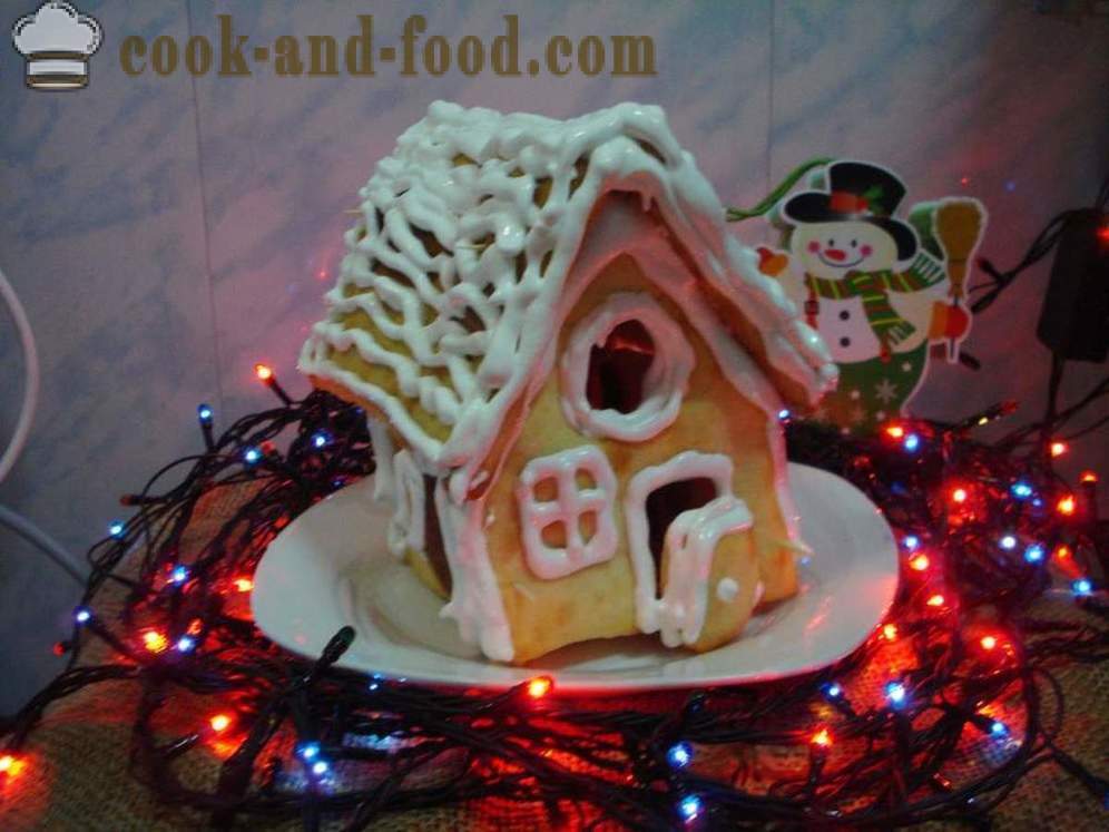 Jõulud piparkoogi maja oma kätega - kuidas teha piparkooke maja kodus, seminari samm-sammult pildid