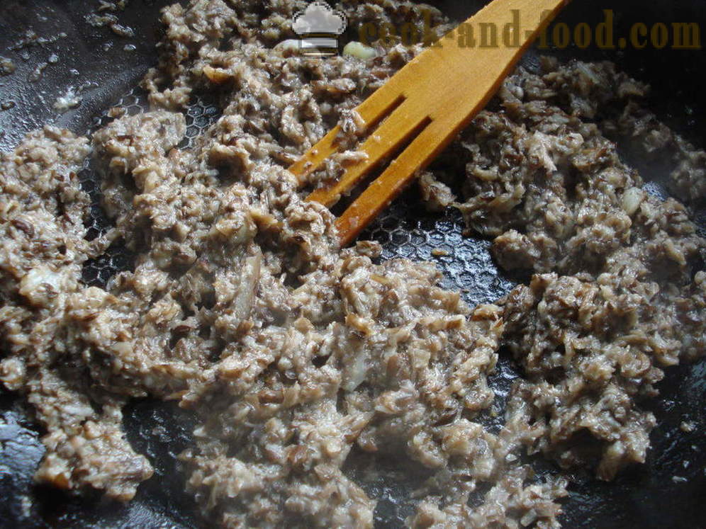 Seeneniidistik - kuidas kokk seeneniidistik keedetud seened, samm-sammult retsept fotod