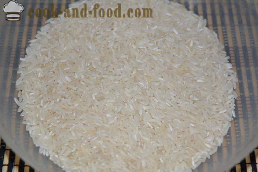 Kuidas kokk riisi jaoks ilustama murenev - kuidas kokk karge riisi pann, samm-sammult retsept fotod