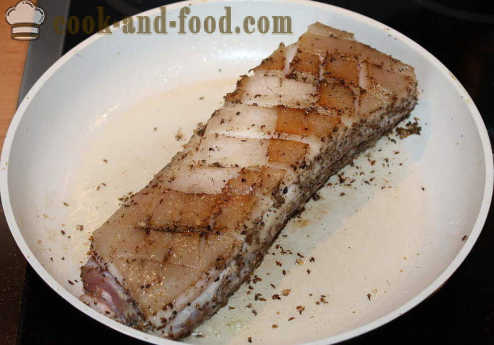 Bacon, ahjus küpsetatud kartul - kuidas küpsetada maitsvat rinnakorv ahjus koos samm-sammult retsept fotod