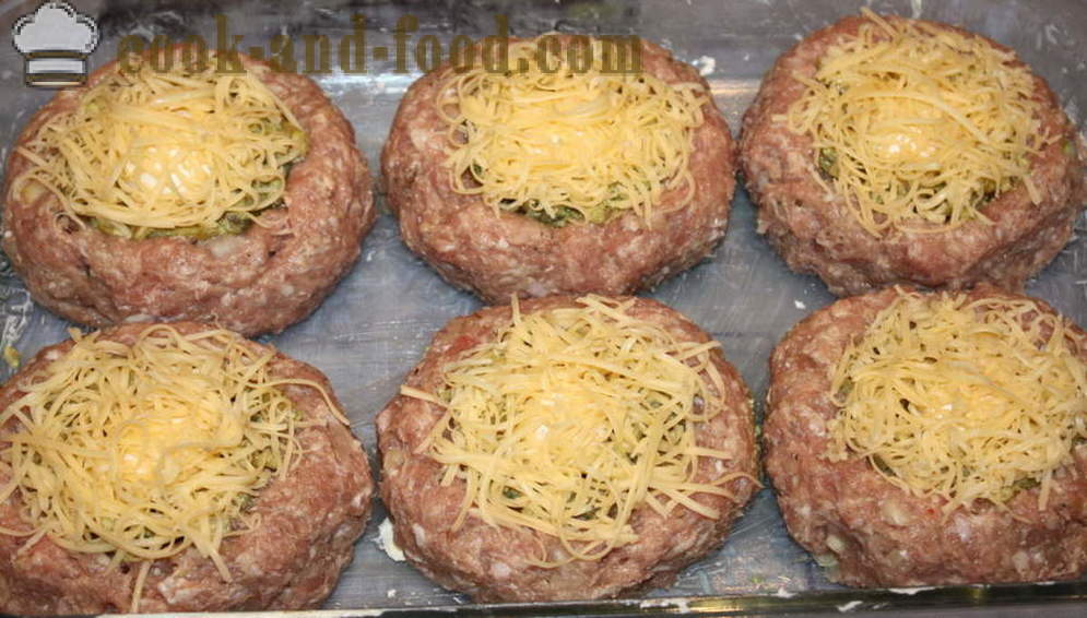 Liha juustukook seente ja juustuga - kuidas kokk liha juustukook seened ahjus koos samm-sammult retsept fotod
