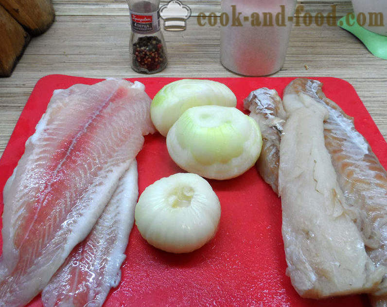 Kook kala pärmitainas ahjus - kuidas kokk pirukas kala, samm-sammult retsept fotod