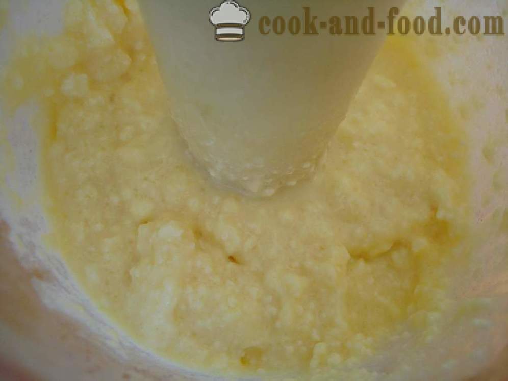 Kohupiimadessert želatiini ja puuviljade küpsetamine - kuidas kokk juustukook magustoit kodus, samm-sammult retsept fotod