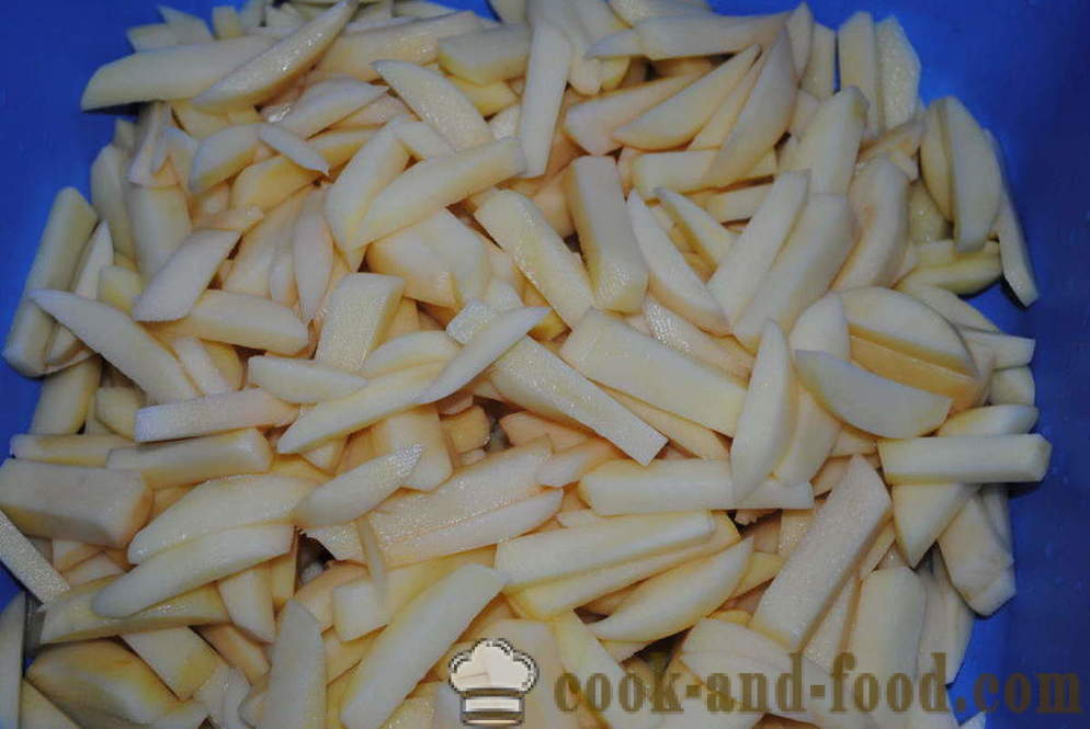 Ahjukartul juustu ja seentega - nii maitsev küpsetatud kartulid ahjus koos samm-sammult retsept fotod