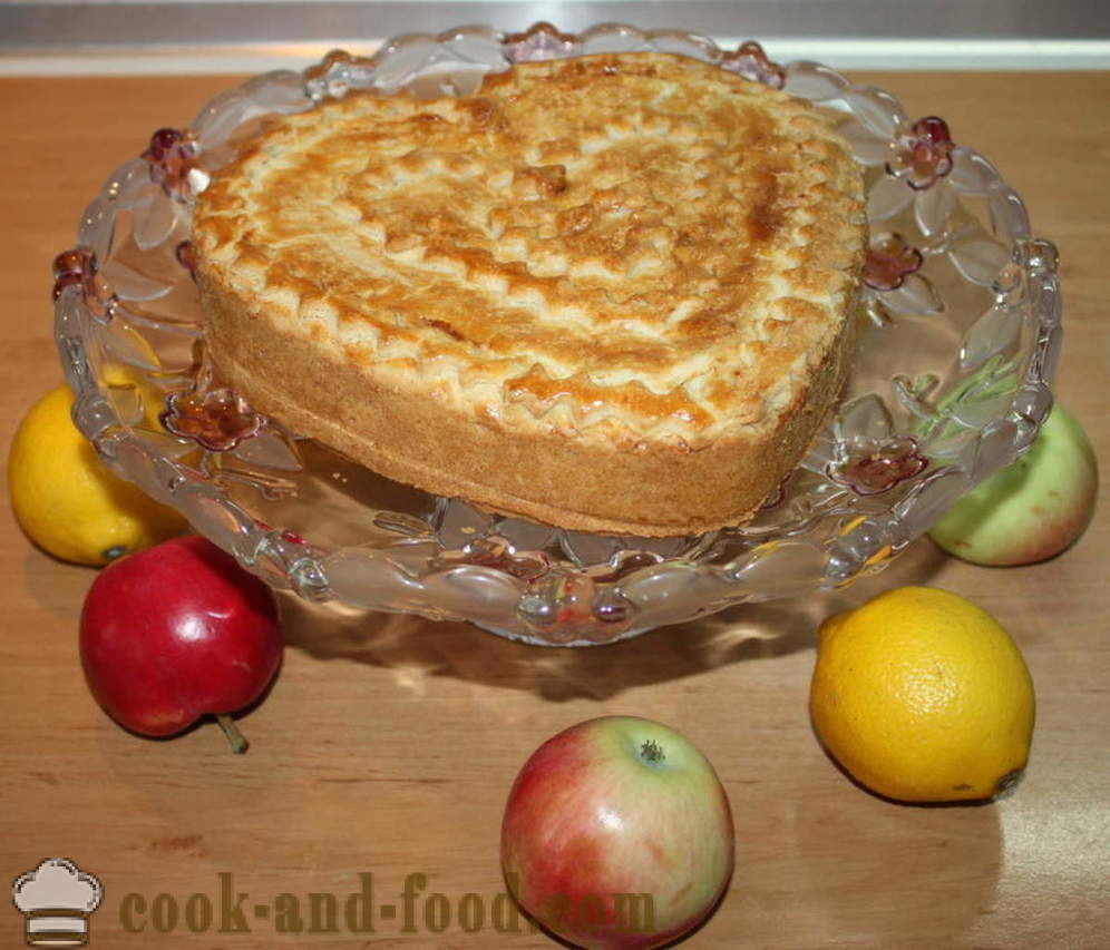 Suletud õunakook tainas - kuidas teha kook tainas, samm-sammult retsept fotod