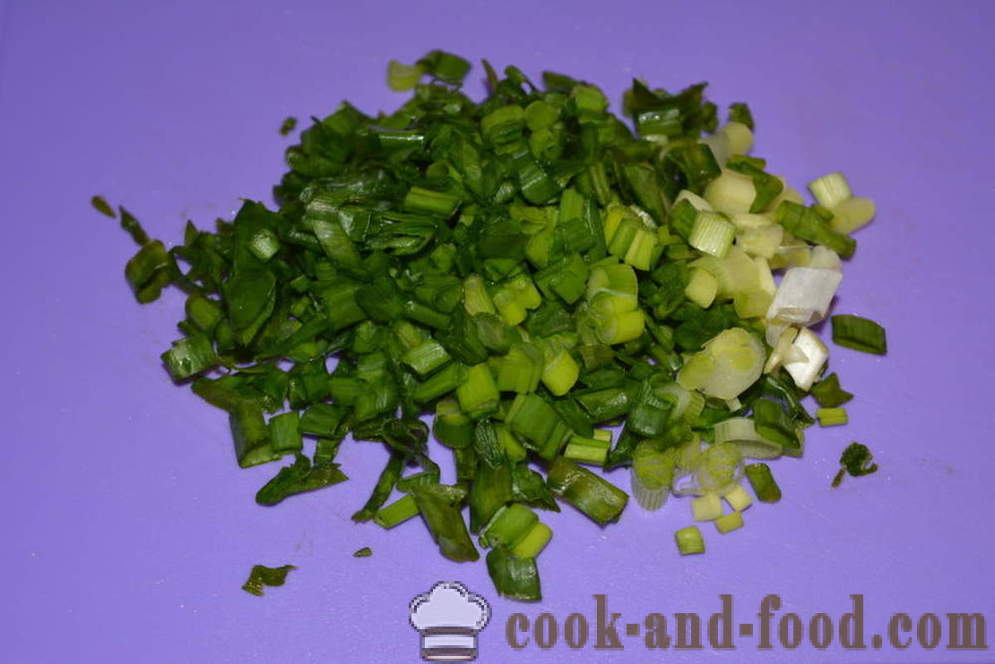 Maitsev salat artišoki ja porgandid ja roheline sibul - kuidas valmistada salat artišoki ja porgandid retsepti foto