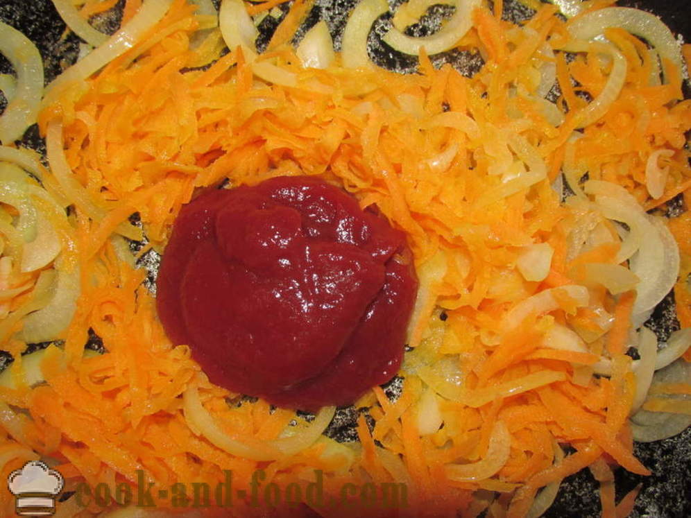 Täidetud paprika liha ja seened - kuidas kokk täidisega paprika, samm-sammult retsept fotod