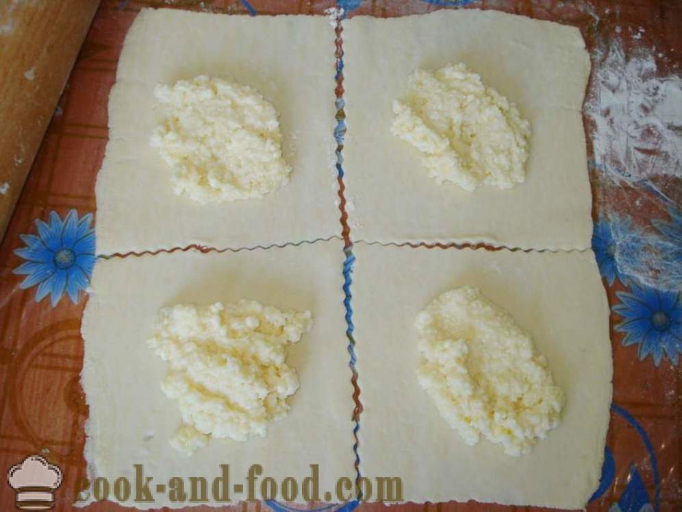 Puffs juustu lehttaigna - samm-sammult, kuidas teha lehttaigna juustu ahjus, retsept koos foto